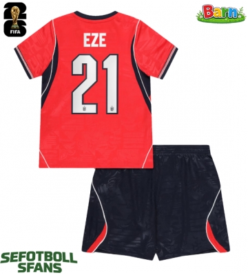 England Eberechi Eze #21 Bortaställ Barn VM 2026 Kortärmad (+ Korta byxor)